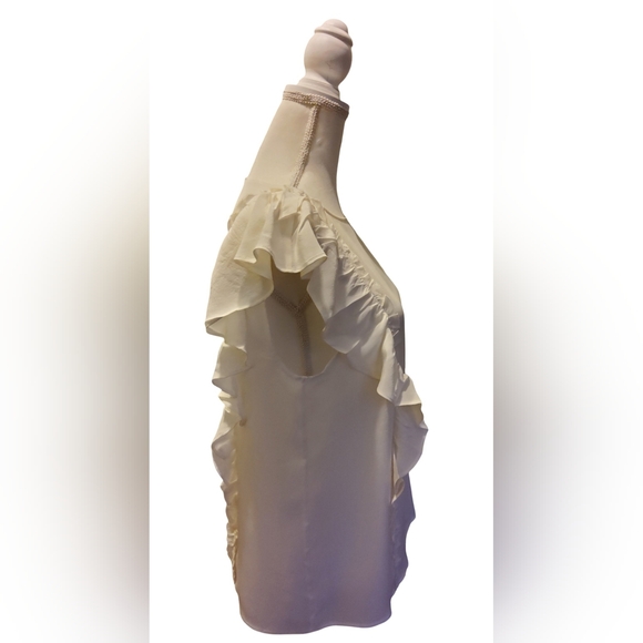 Frye Cream Ruffle Blouse - Picture 5 of 5